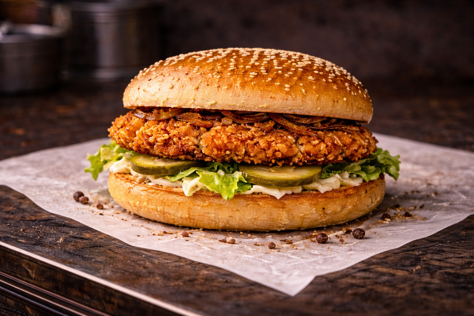 Crispy Chicken Brioche